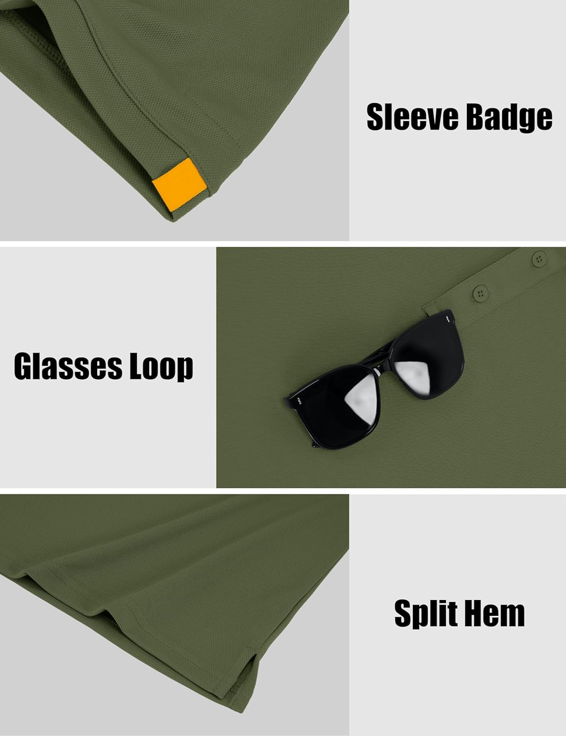 MAGCOMSEN Mens Polo Shirts Short Sleeve Casual Athletic Golf Polos Moisture Wicking Performance Collared Shirts - Image 6