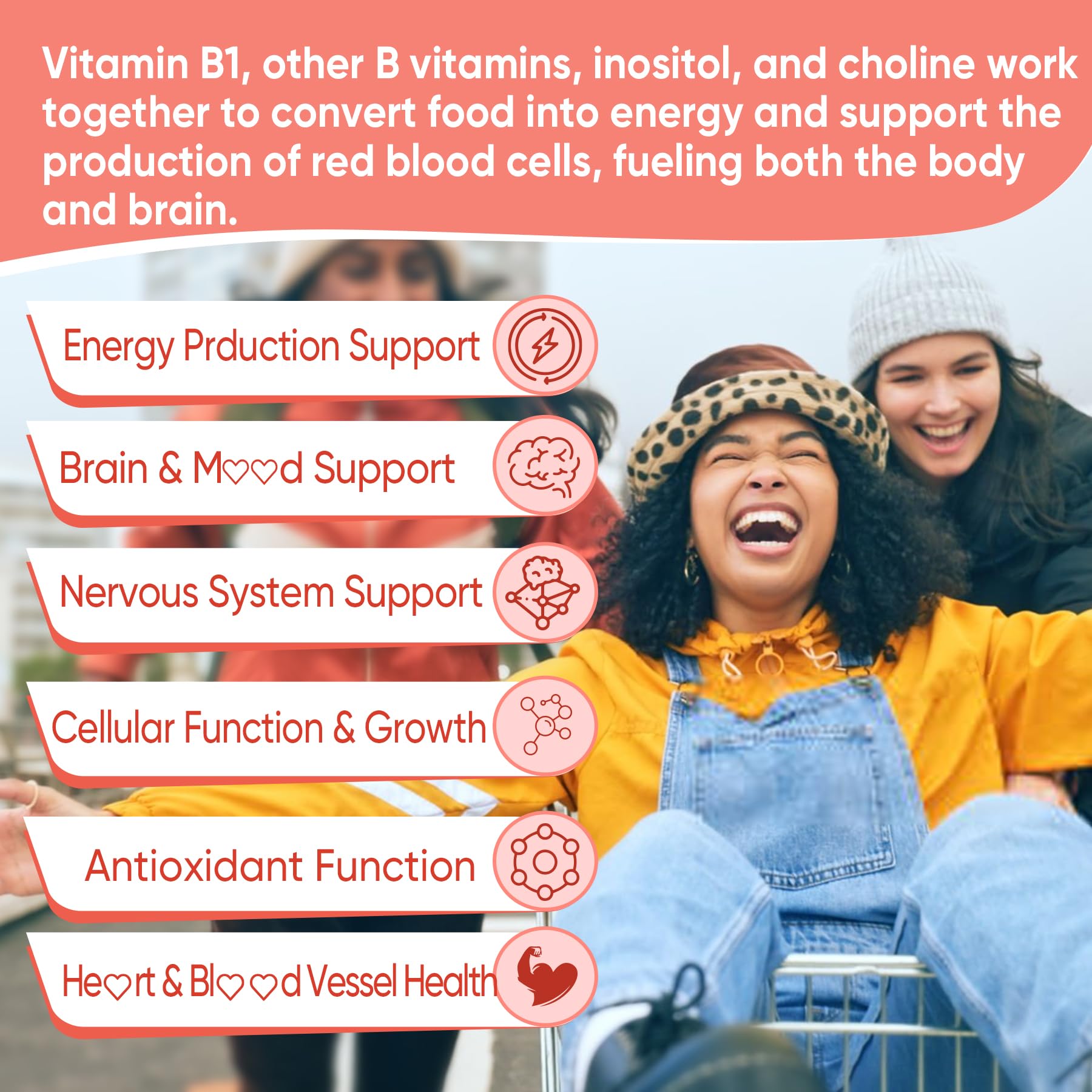 Vitamin B1 Benfotiamine Thiamine Allithiamine Gummies, Triple B1, 60 Cts — Amazon image 6