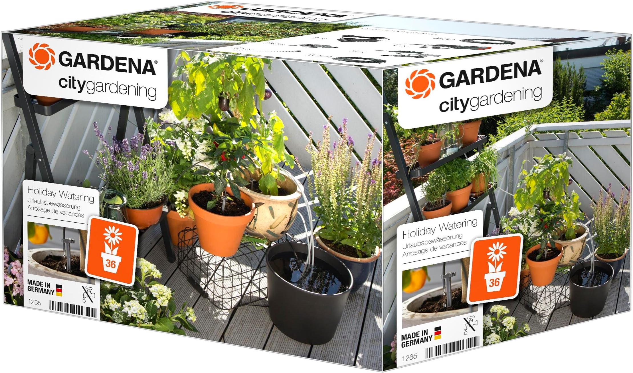 city gardening Holiday Watering Set: Plant-watering set for indoors and outdoors, individual watering of up to 36 plants (1265-20)