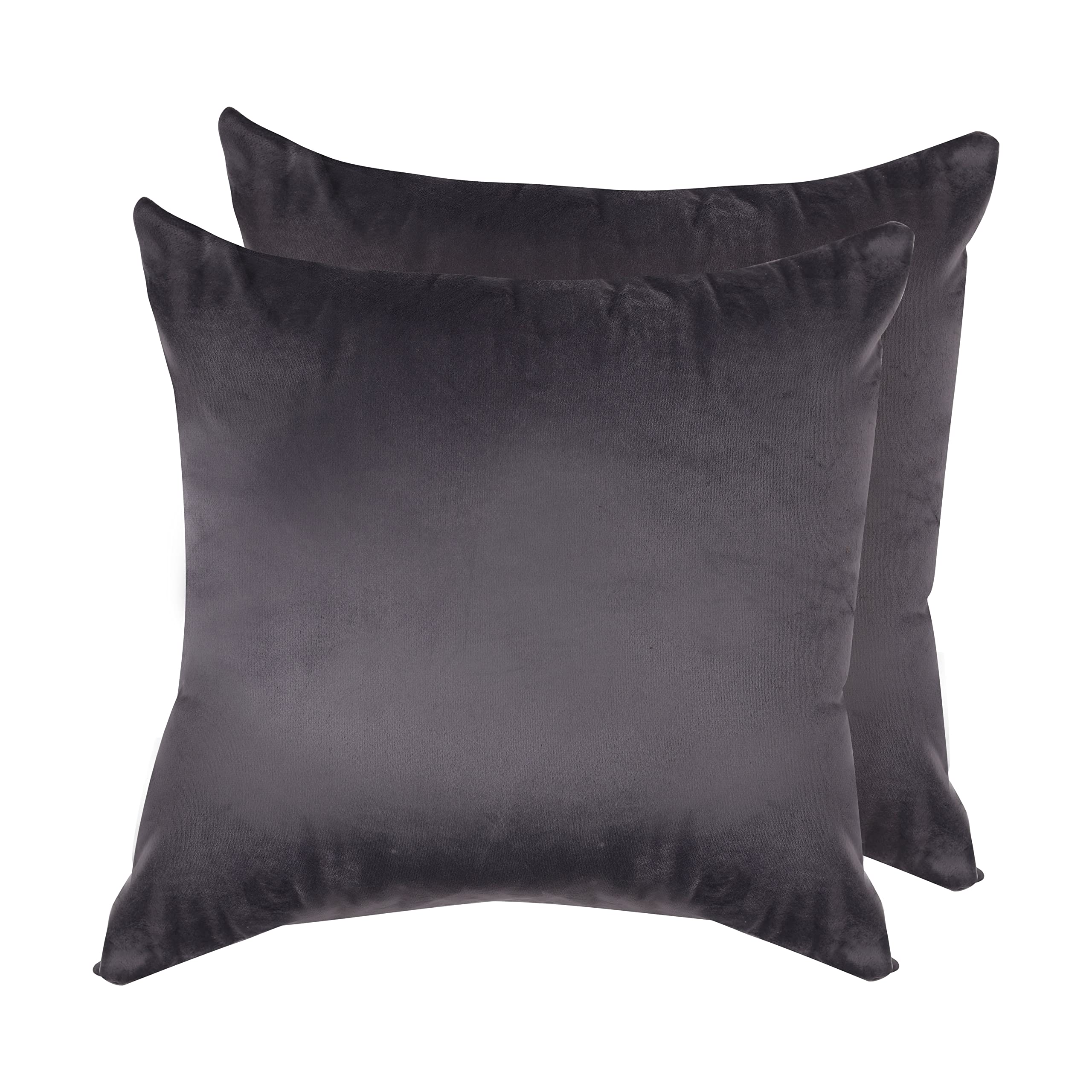 TADRUP Velvet Cushion Cover 16" x 16" Inch Set of 2, Soft Pillow Cover for Sofa Bedroom Livingroom - Grey (B0C74WFLW6) Amazon Price History, Amazon Price Tracker