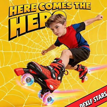 Boys Roller Skates for Kids Ages 3-5-6-8-12 Years Old Rollerskates
