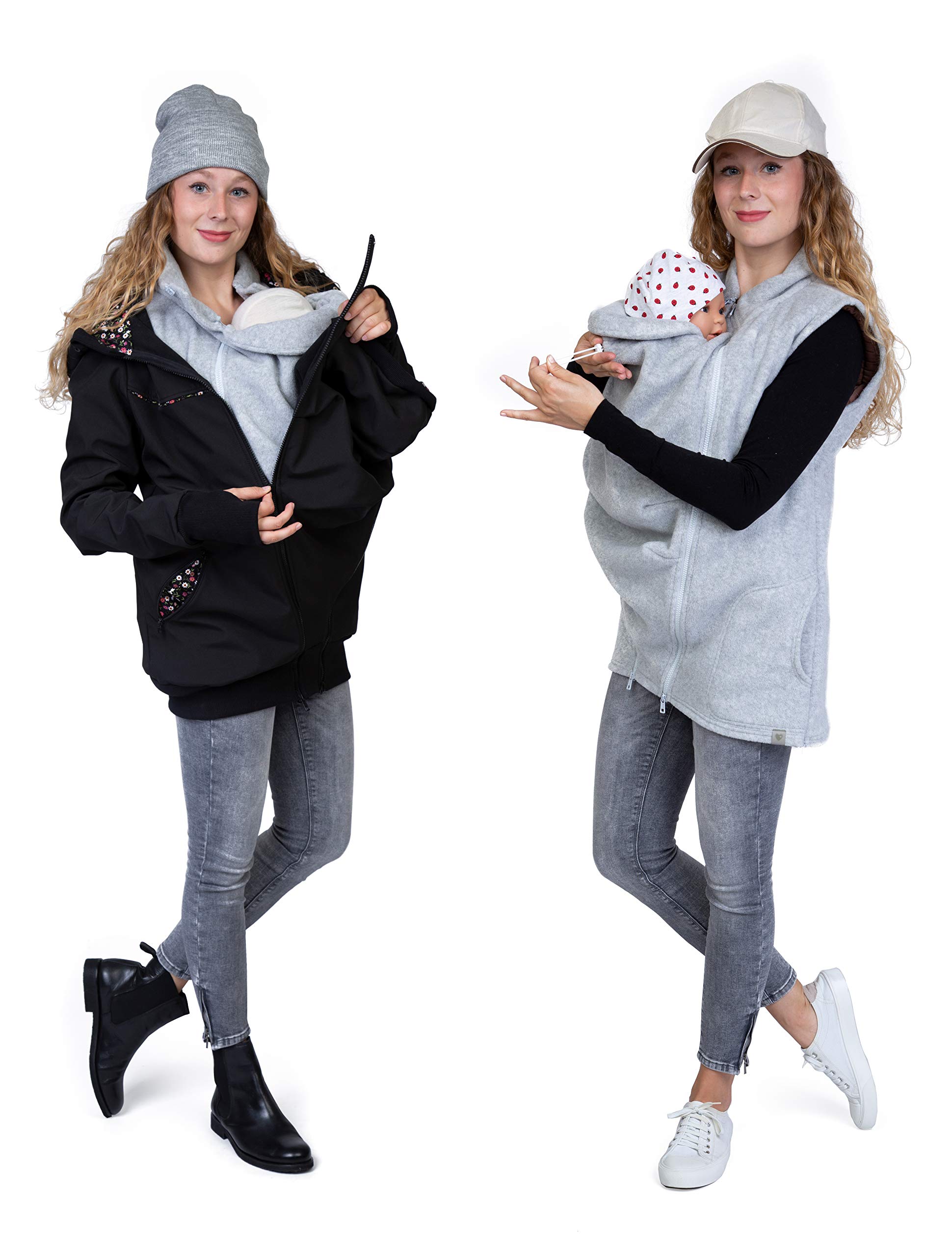 Viva la Mama - Trageweste aus Fleece, Winter Zusatzweste für Tragejacken - RERIK