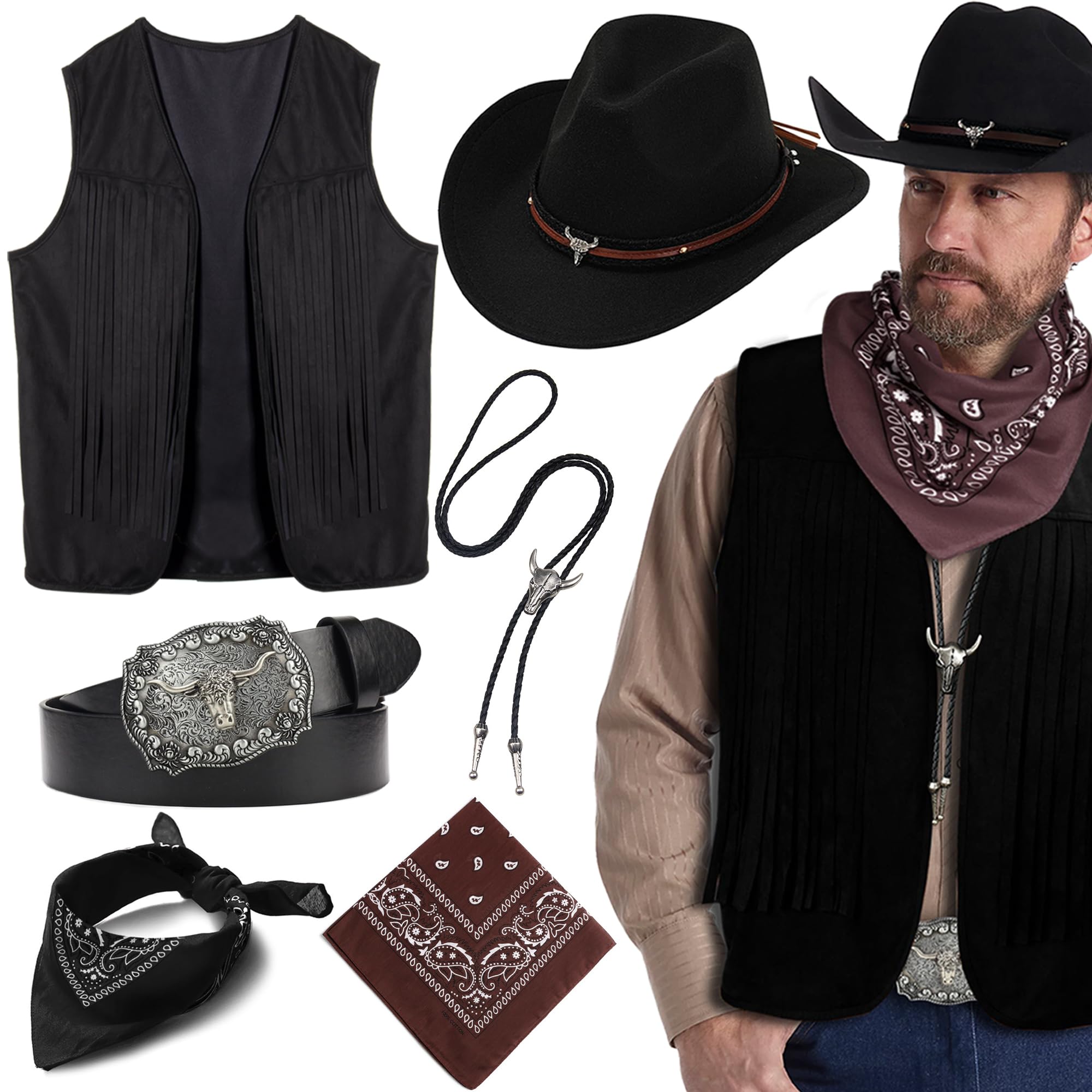 MEDOJO Cowboy Outfit for Men
