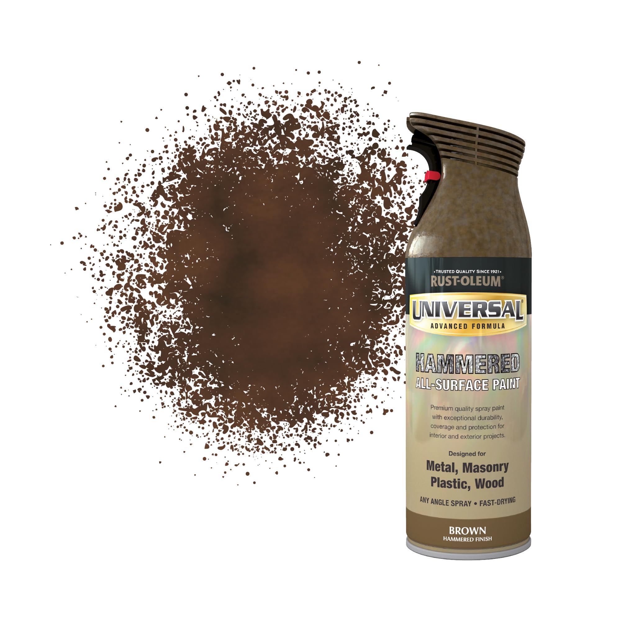400ml Universal Spray Paint Aerosol - Brown Hammered