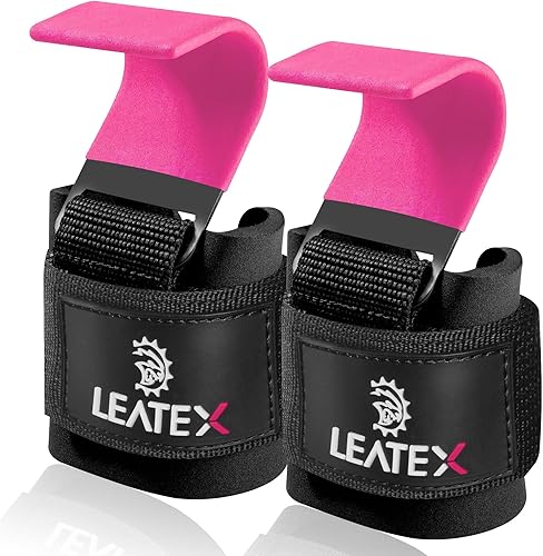 Miniatura 7 de Ganchos para levantamiento de pesas, correas de muñeca, soporte de agarre para peso muerto, dominadas, encogimientos de hombros - Correas de