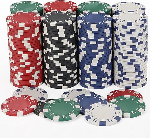 Miniatura 9 de Fichas de póquer, juego de fichas de póquer para juego de mesa de cartas, 0.41 oz, para Texas Hold'em, blackjack, club de cartas o juegos de póquer