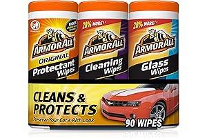 Armor All Cleaning Wipes for Car Interiors and Exteriors, 30 Count