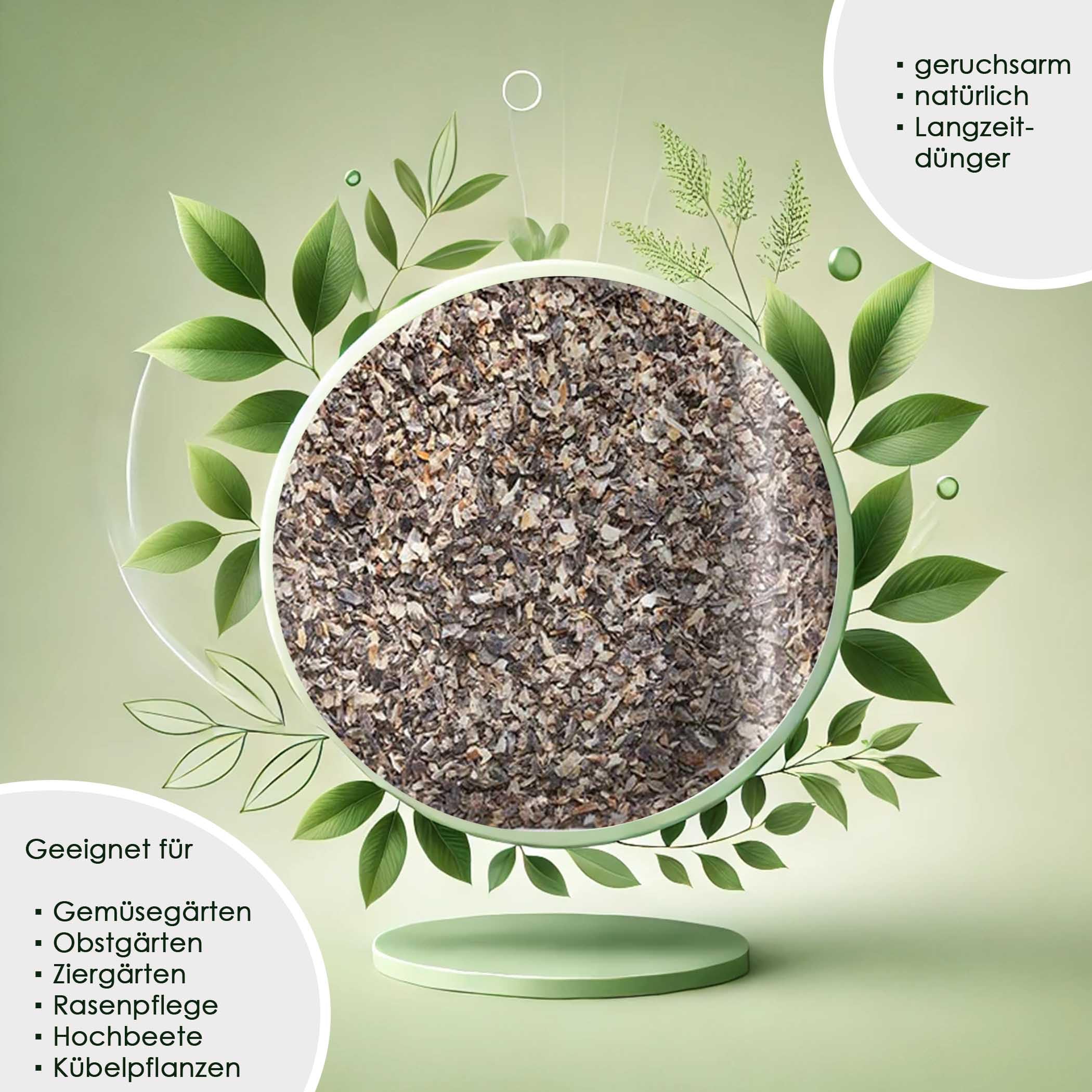 Samore 25 kg Hornspäne Naturdünger 100% natürlicher Dünger, Gartendünger mit Langzeitwirkung