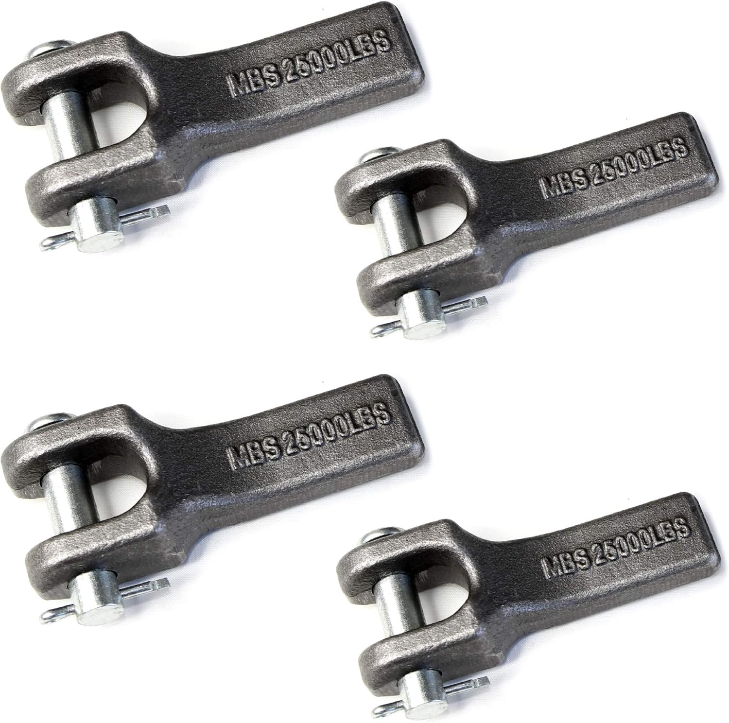 (Pack of 8) 3/8 inch Weld-On Safety Chain Retainer for Truck Trailer Hitch