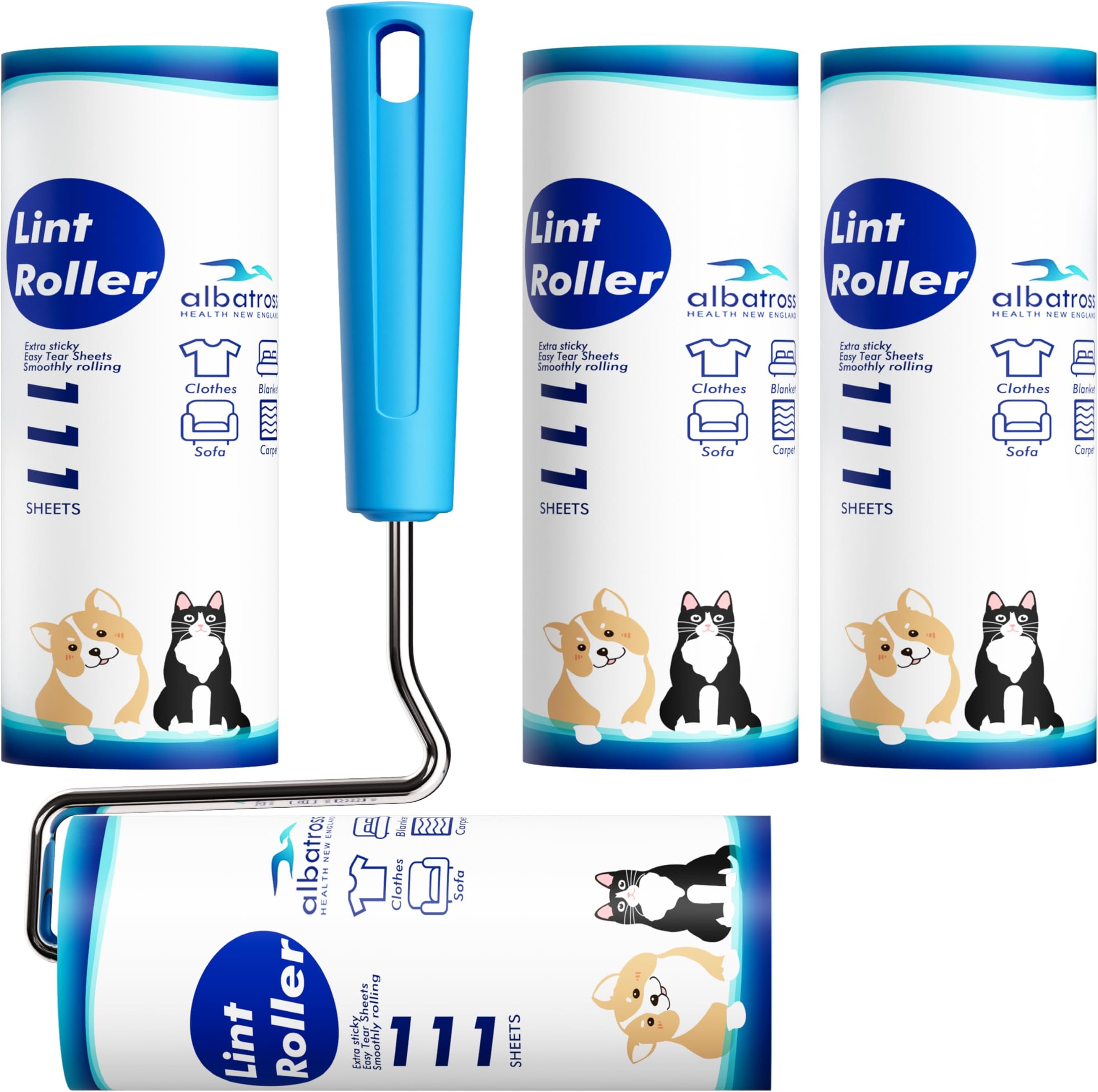 Lint Roller for Pet Hair Extra Sticky, 270 Sheets, Pet Hair