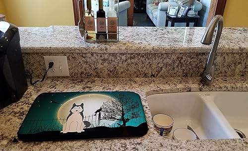 Miniatura 2 de Caroline's Treasures BB2215DDM - Tapete absorbente de secado de platos para encimera de cocina, escurridor de platos, para encimera de cocina,