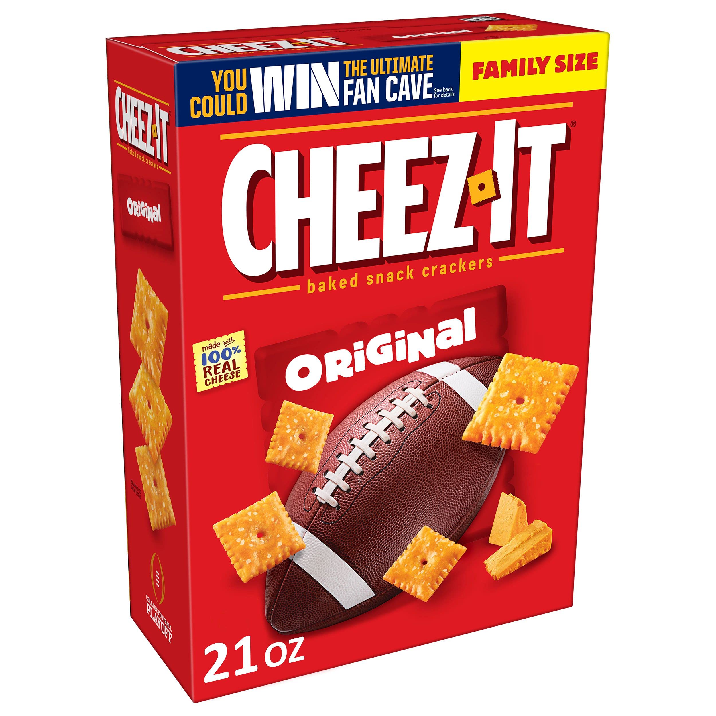 CheezIt Cheese Crackers, Baked Snack Crackers, Office and Kids Snacks