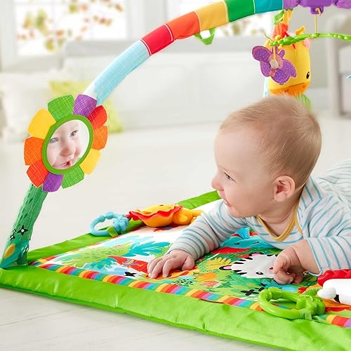 Miniatura 4 de Gimnasio Fisher-Price Deluxe con música y luces diseño de la selva Empaque libre de frustración Selva tropical