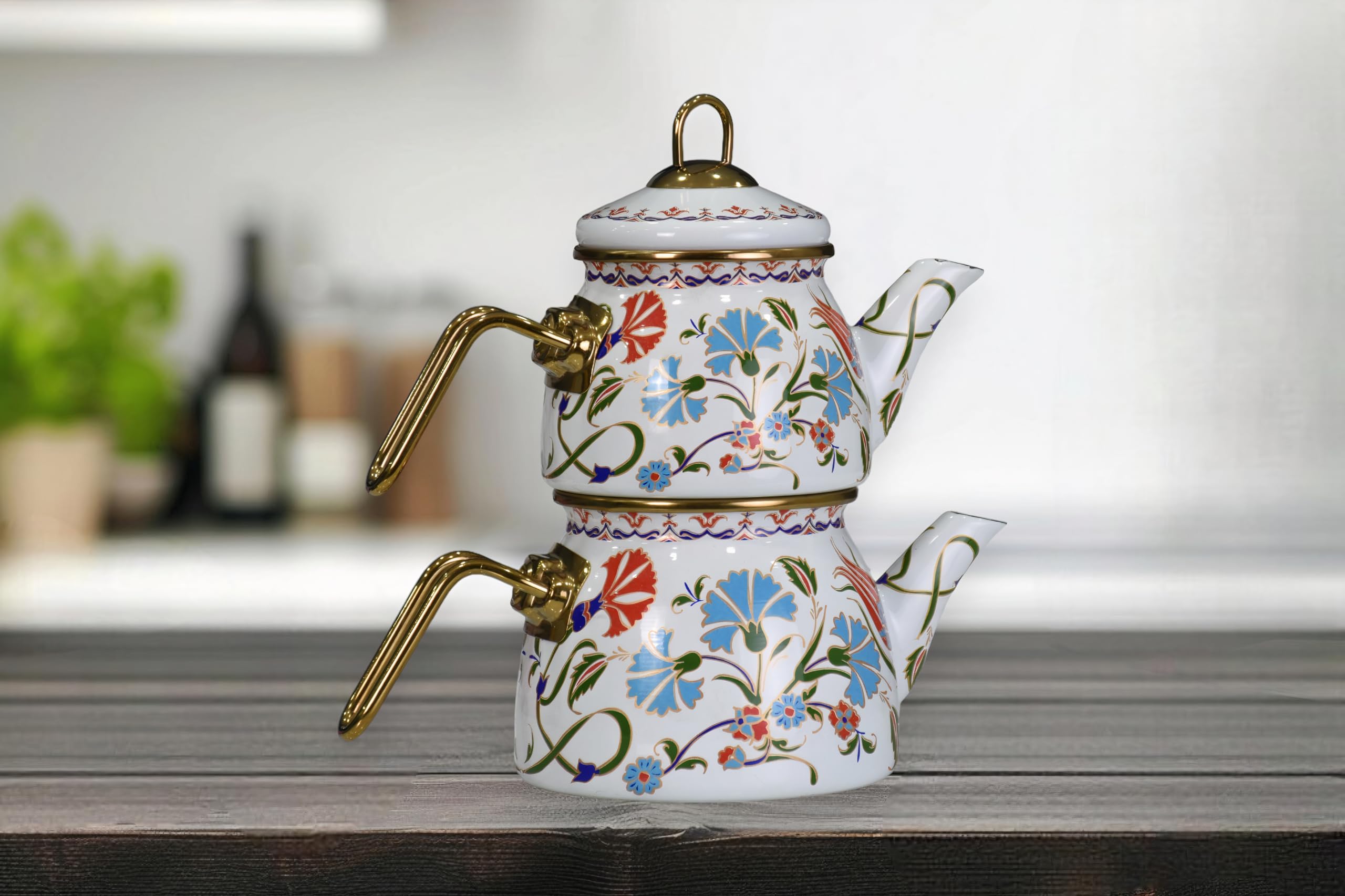 PR Home Defne Mini Model Emaye Çaydanlık
