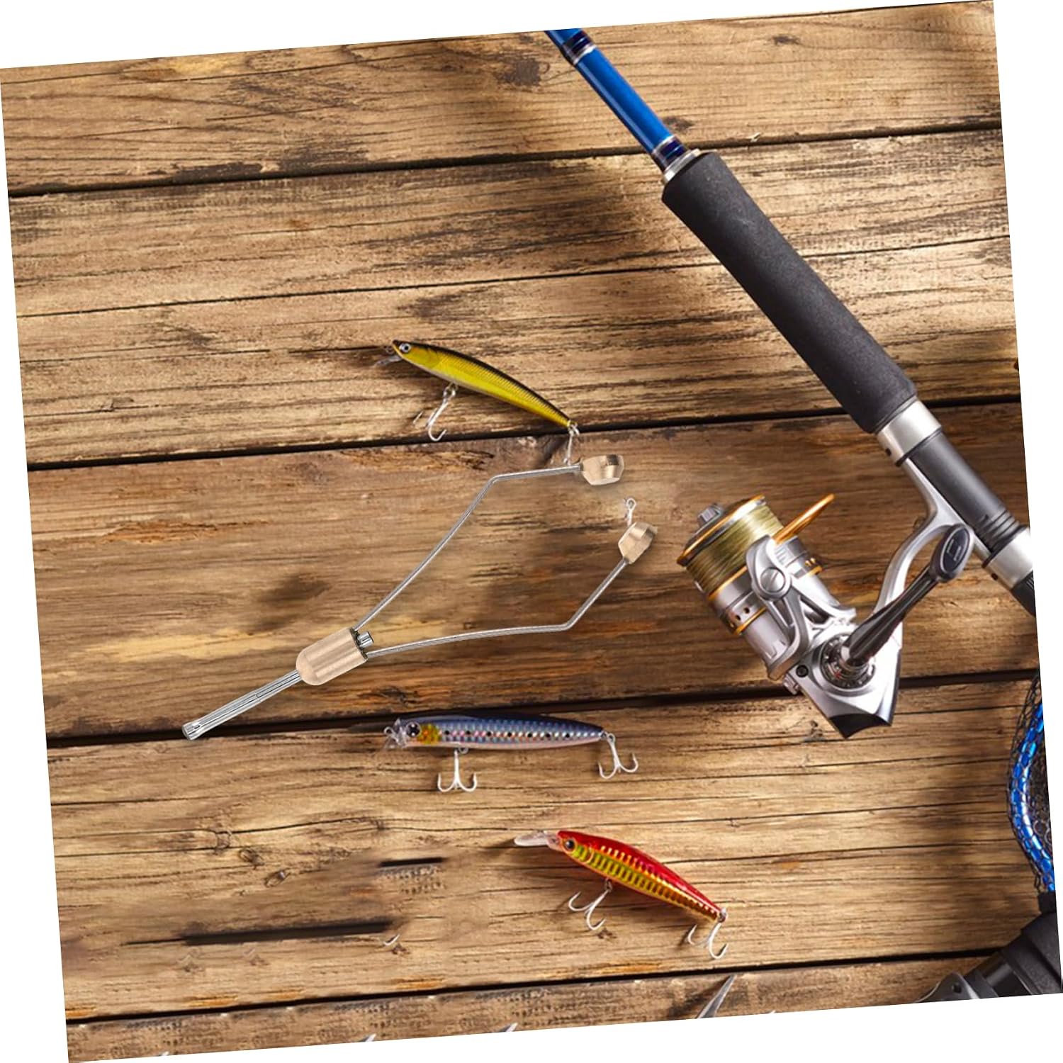 Milisten Fly Tying Bobbin Tool Stainless Steel Thread Holder for Tying Fishing Tackle Accessories Portable Lightweight for Beginners and Versatile Angling Techniques