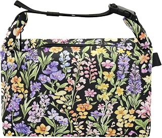 Wudan Flowers Orchid Lavender Hosta Black Kids Lunch Bags Eco-friendly Girl Lunch Box Bags for College Gym