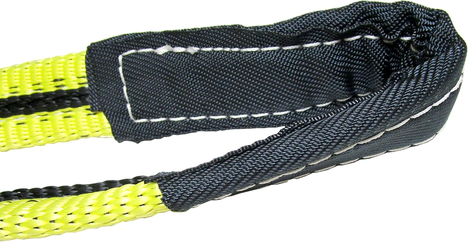 4" x 20' FT Poly Web Lifting Sling Eye & Eye 2-ply 25,600 lbs Basket Rating | Tow Strap Crane Rigging & Lifting | Tagged Pro Use
