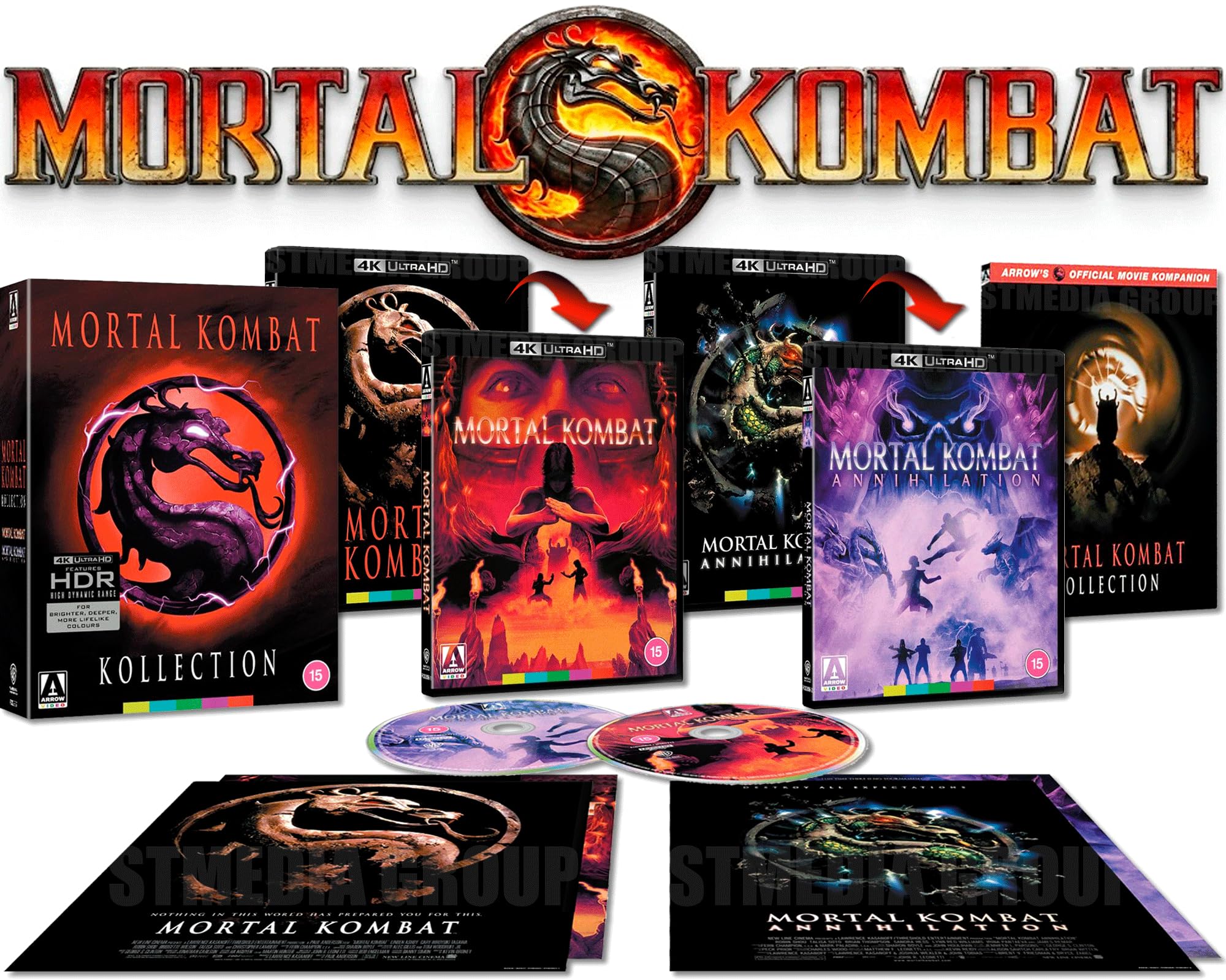 Mortal Kombat Kollection - (Mortal Kombat / Mortal Kombat: Annihilation) [Special Bonus Features / Reversible cover] [1995-1997] [4K Ultra HD] [Region Free]