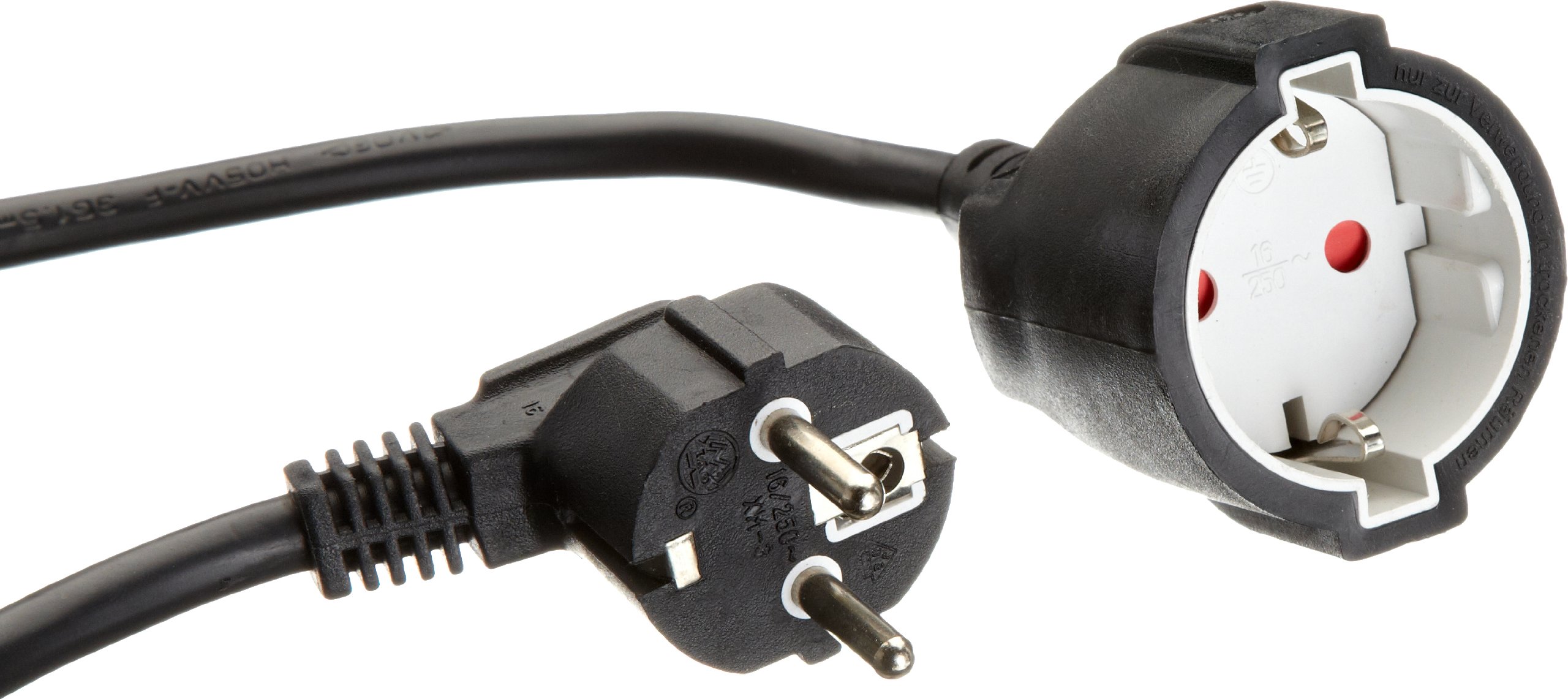 UNITEC Schutzkontakt - Verlängerung, Kunststoff - Leitung H05VV-F 3G 1.5 mm²