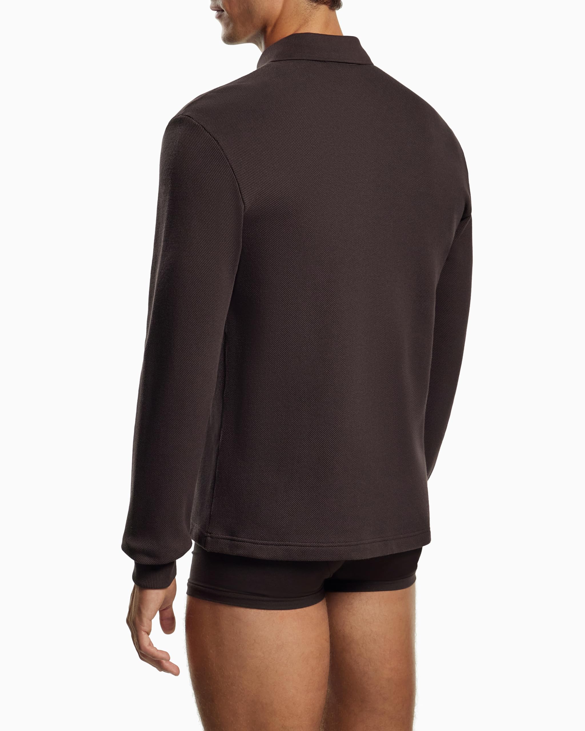 Emporio Armani Piquet Polo Sweatshirt Maglia di Tuta Uomo (Pacco da 1)