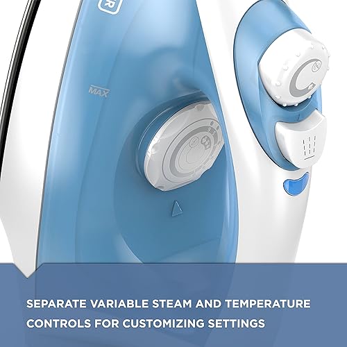 Miniatura 2 de Fácil plancha de vapor antiadherente BLACKDECKER IR40V compacta con apagado automático y anti goteo