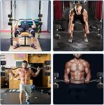 Convertisseur de sonnettes réglables, Hyperbell EZ Barre de Curl, Bar Barbells standard, Équipement polyvalent d'haltérophilie pour les entraînements à domicile Sport d'entraînement, 88 lbs par côté