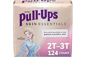 Pull-Ups Girls' Skin Essentials Potty Training Pants for 2T-3T Toddlers, 124 Count