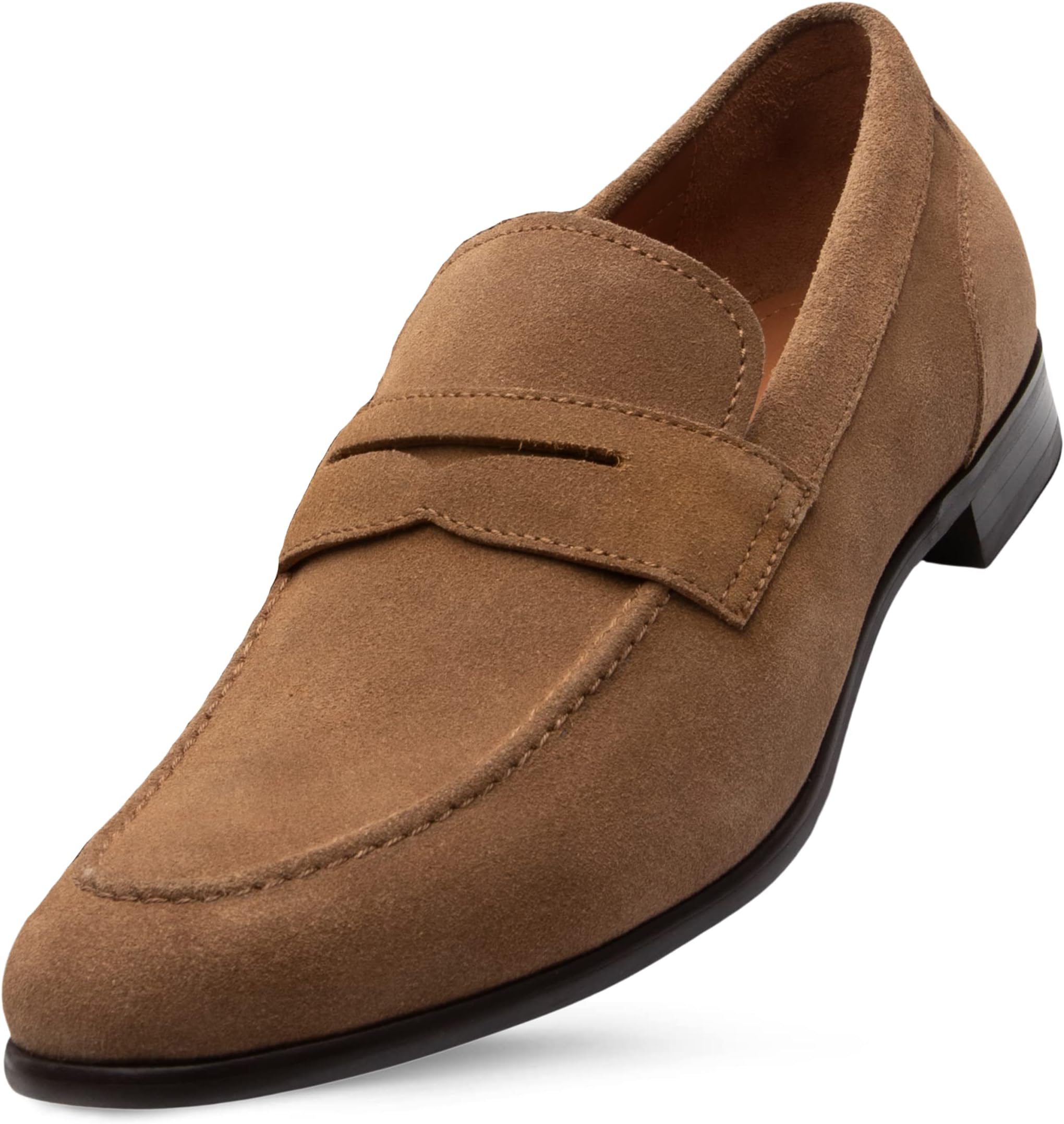 brown suede loafers mens