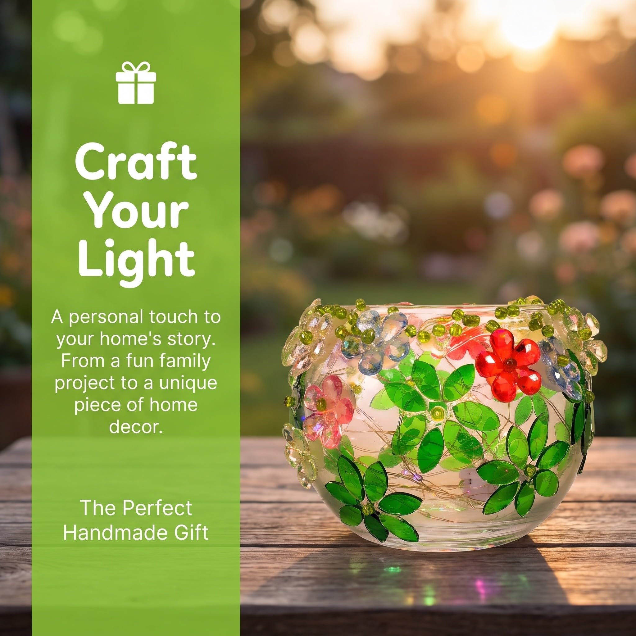 OSALADI 1 zestaw świeczników mozaikowych DIY Craft Szklany kubek Ręcznie
