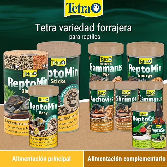 Foto 8 de 8 de Tetra ReptoMin Energy Alimento para Tortugas con krill y camarones, 100 ml