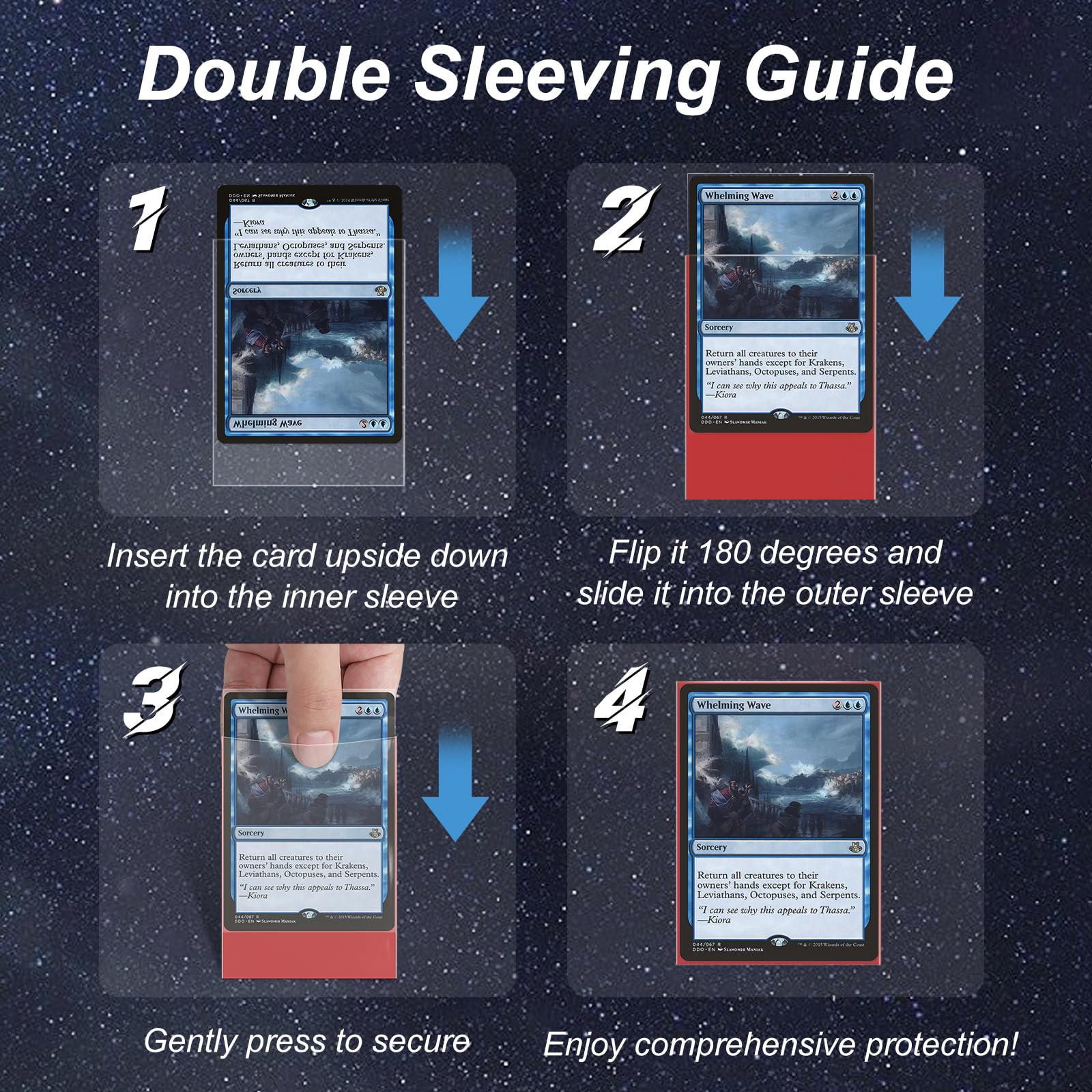 Amazon.com: 400 Pack Card Sleeves, 200 Matte Red Trading Card Sleeve and  200 Inner Sleeves Ideal for Double-Sleeving, Fit for MTG, TCG and Game Cards  : Toys & Games