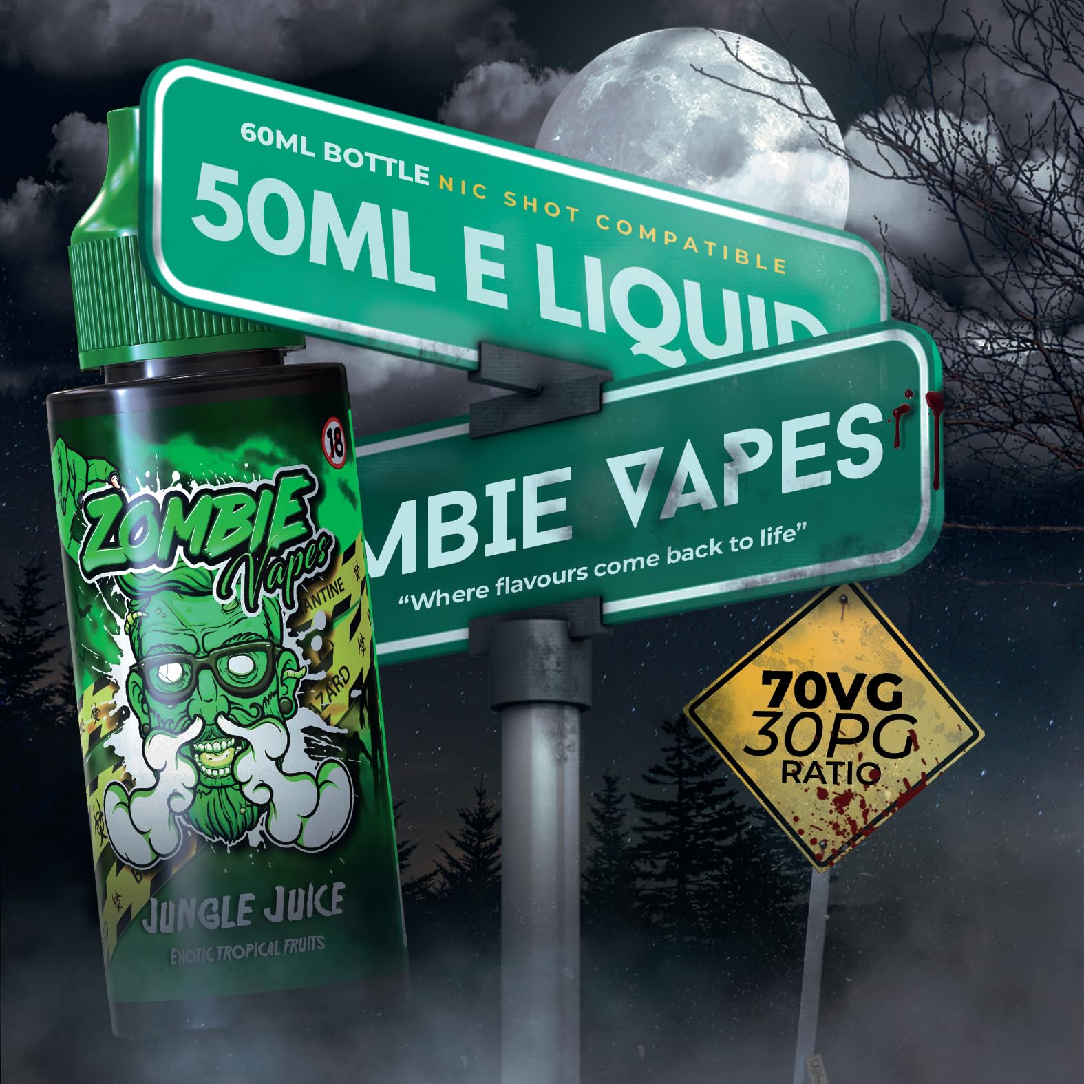 elf refillable vape Zombie Killer  Cucumber and Spearmint Vape Juice