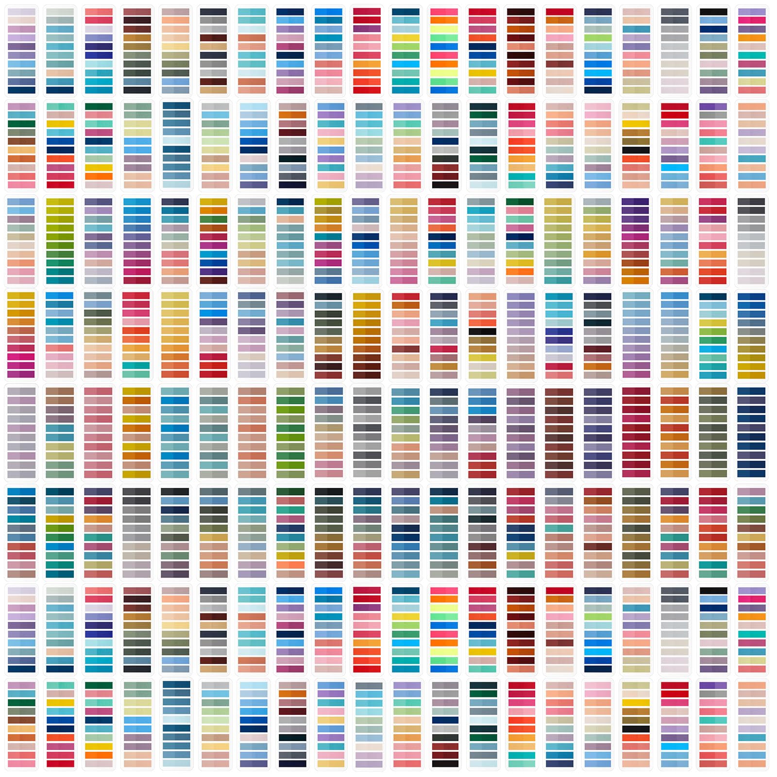 ReliThick Anmerkungs-Tabs für Bücher, transparente Haftnotizen, mehrfarbig, beschreibbar, Buchflaggen, Streifen für Anmerkungen, Lesebedarf, Buchgeschenk, Geschenk (32000 Stück, Farbverlauf)