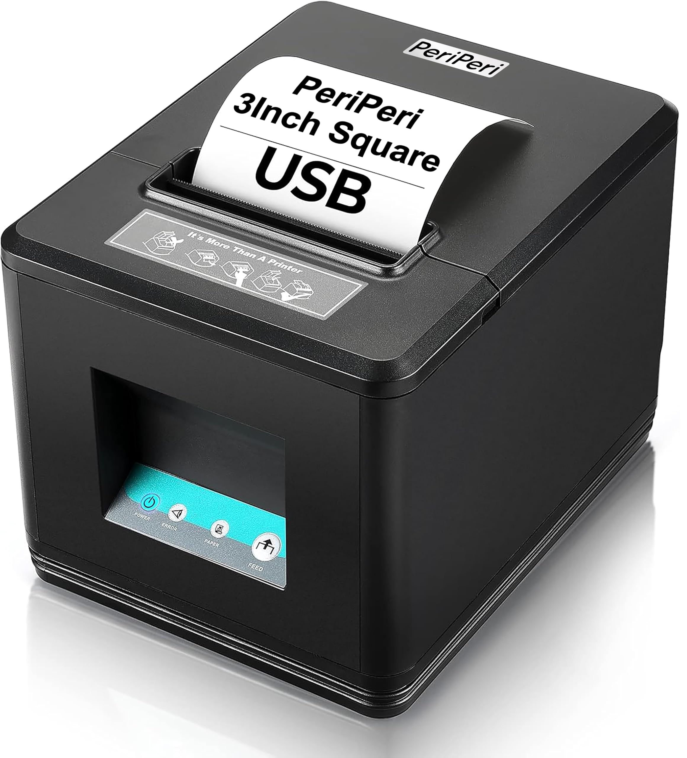 PeriPeri 80mm Inkless Receipt Thermal Printer with Bluetooth, Auto Cutter & Cash Drawer Support, Compatible with iOS Android Windows ESC/POS Bill Print 260mm/s (3inch Square USB+Bluetooth) (B0CMVTP4YT) Amazon Price History, Amazon Price Tracker