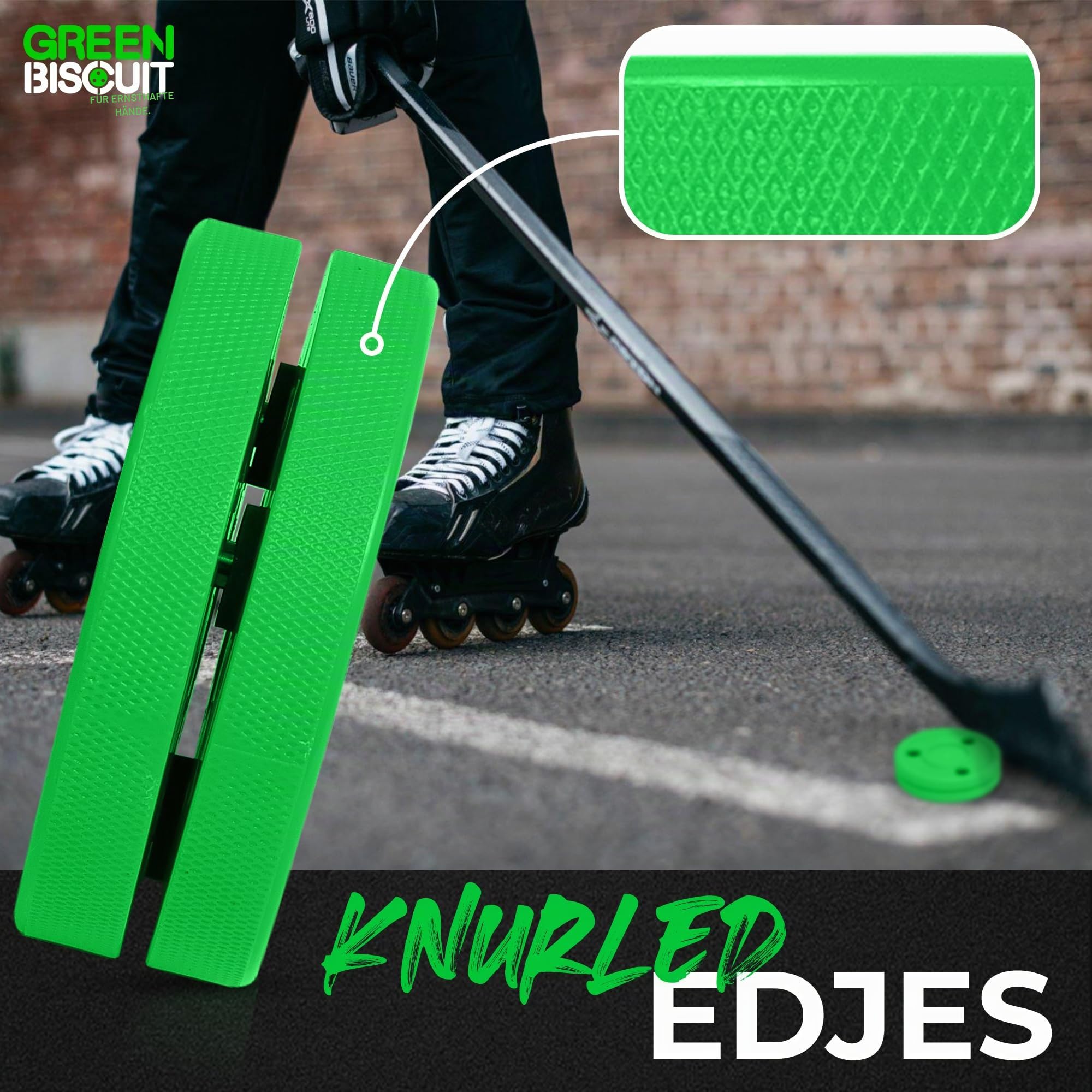 Green Biscuit Combo Passing + Shooting Training Pucks