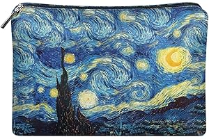 Starry Night Portable Makeup Bag: A Brush-stroked Masterpiece for Your Beauty Regimen