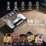 AIRMSEN 95kPa Vacuum Sealer Machine with Inflation Function, Dry/Moist Modes, 30 cm Double Seal, Built-in Cutter, Bag Roll & Removable Drip Tray, Keeps Food Fresh up to 8× Longer - 2