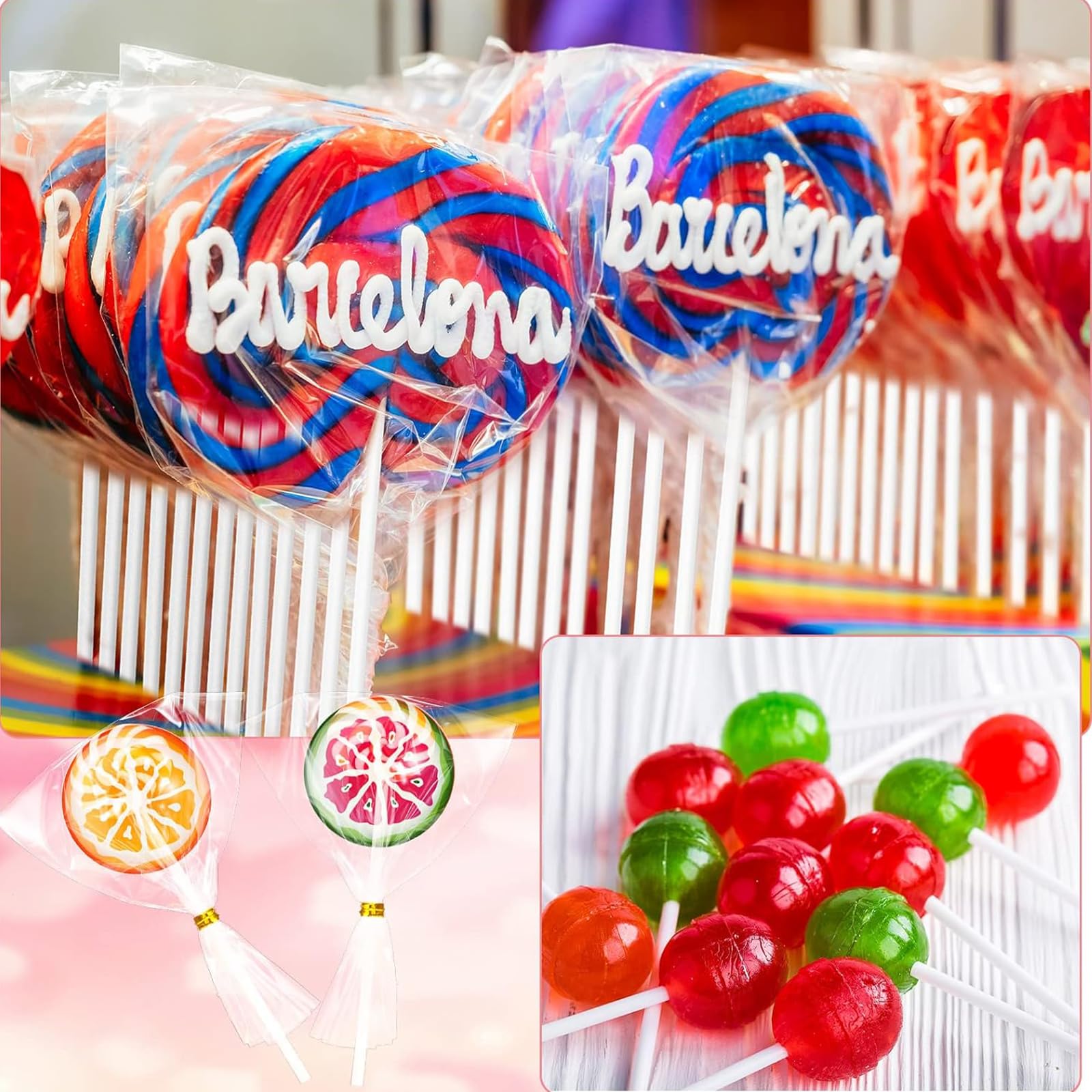 200 Pièces Bâtons pour Cake Pop 10 cm 15 cm Papier Solide Sucettes Gâteaux Desserts Blancs