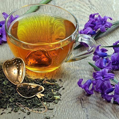 Miniatura 5 de Sumind 100 coladores de té de acero inoxidable, infusor de bolas de té de hojas sueltas, difusor de intervalo de té más pronunciado, filtros de té