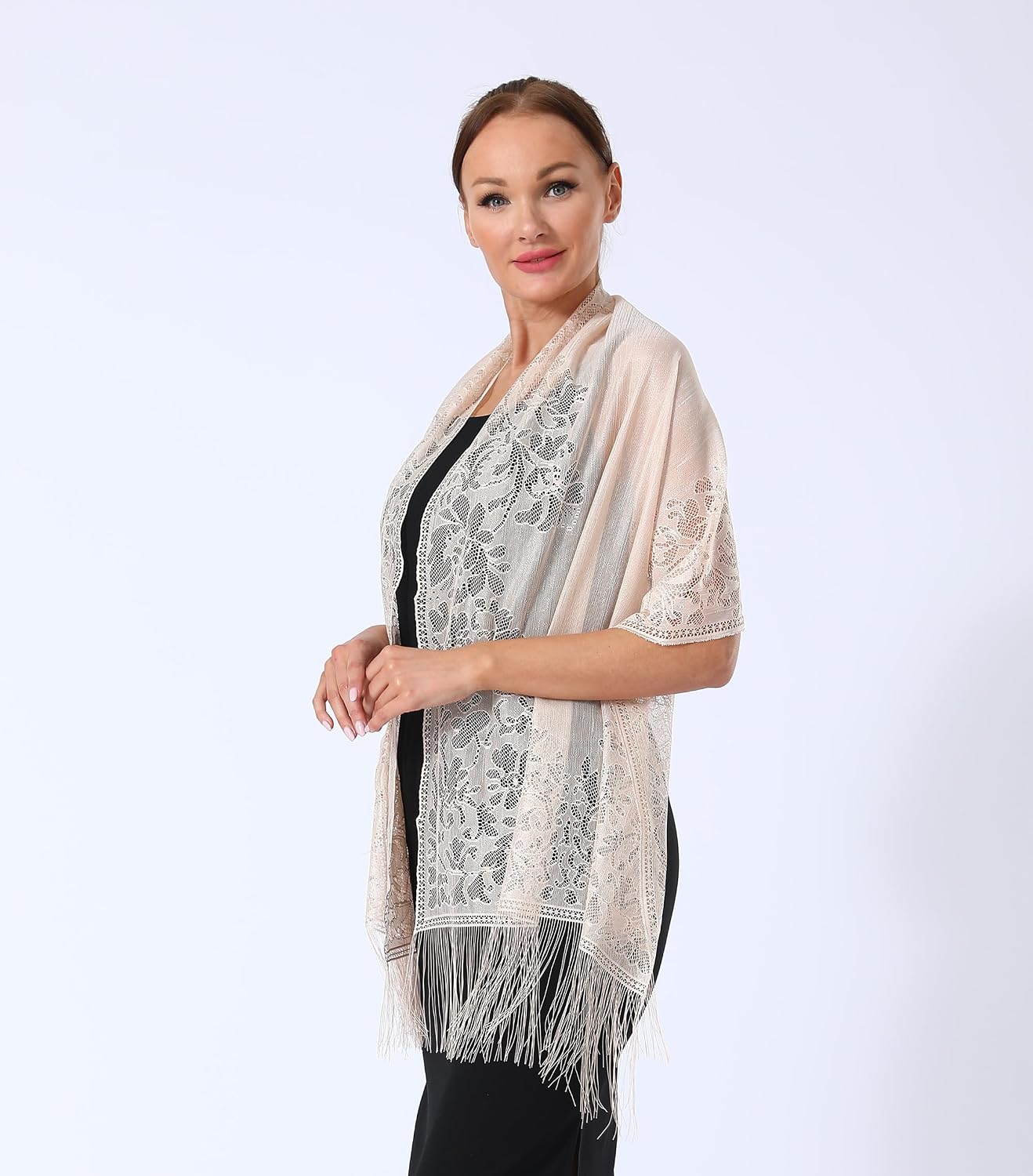 Casual Shawls and Wraps for Evening Dresses, Lace Shawl Wraps for Women Formal, Wedding Shawl