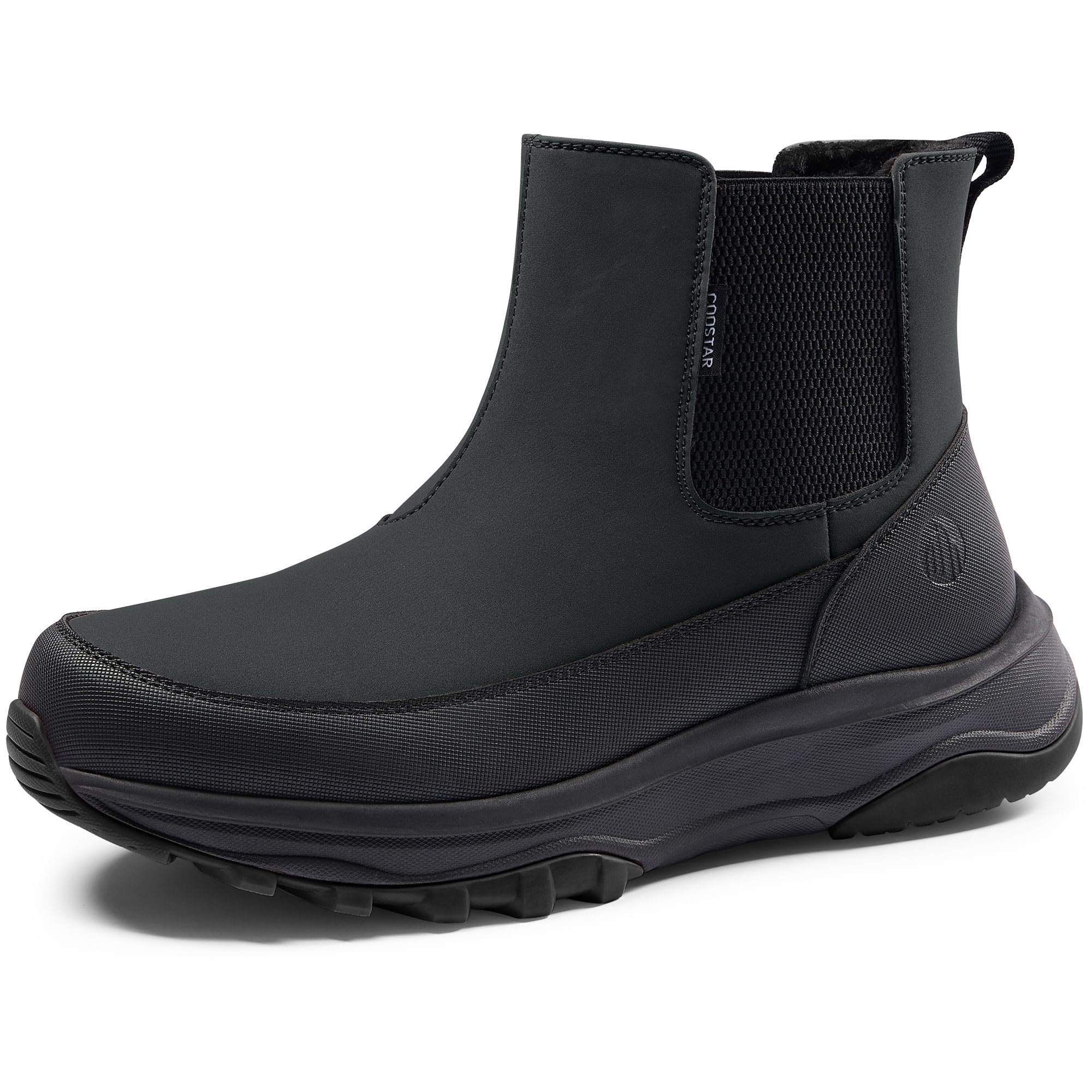 Coostar Winter Boots for Men Warm Snow Boot Botas Para Nieve Hombre | Waterproof Chelsea Boots Lightweight Arch Support Comfort for All-Day Wear