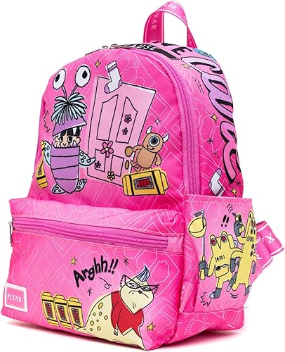 Vista 3 de Monsters Inc. Mochila de nailon de 13", Monsters Inc., Mochilas Tradicionales