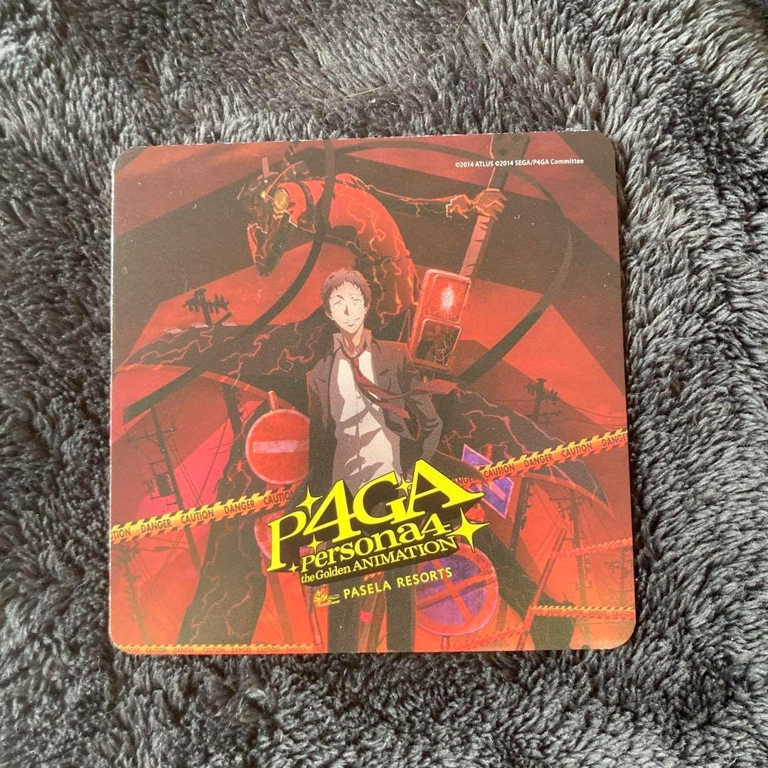 ペルソナ4 ペルソナ4GA パセラ コラボ コースター 足立透 ペルソナ4 ペルソナ4GA パセラ コラボ コースター 足立透