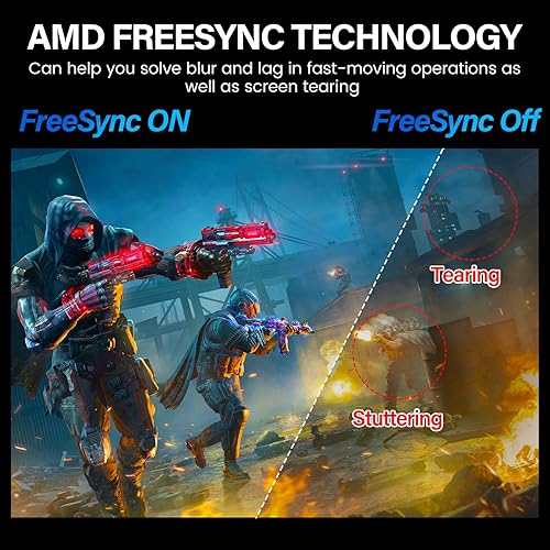 Miniatura 4 de Gawfolk Monitor curvo de 24 pulgadas 75Hz Full HD 1080P, pantalla para juegos con monitor de PC HDMI VGA ultra delgado Zero Frame- Negro máquina