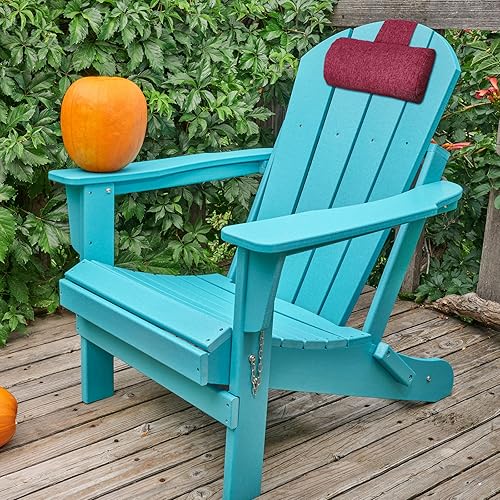 Miniatura 7 de 2 almohadas para reposacabezas para patio, tumbona, sala de estar al aire libre, para todo tipo de clima, para patio, tumbona, silla de descanso,