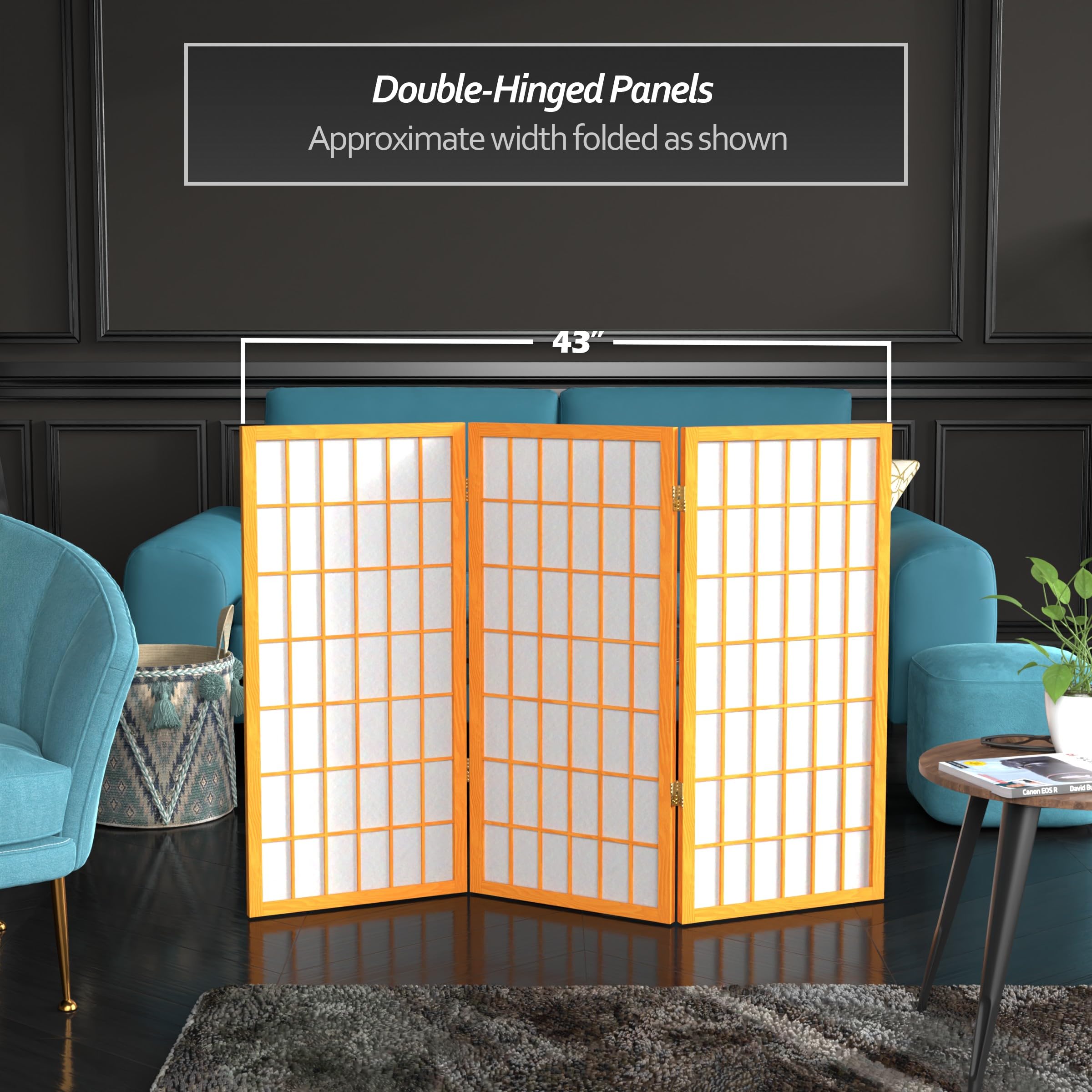 Windows Screen Divider Privacy Room Divider Oriental Furniture Japanese Shoji Screen - 3-Panel ...