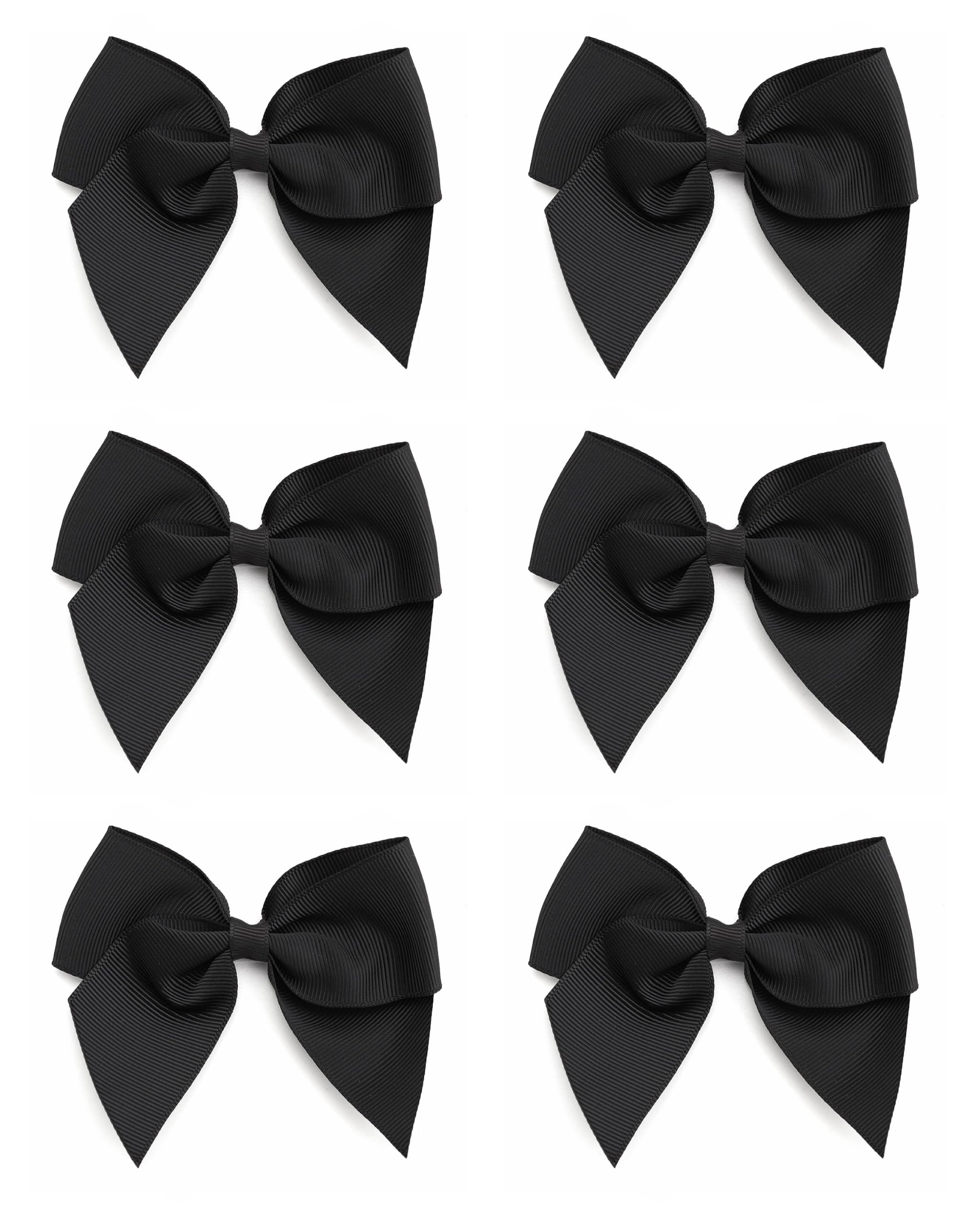 Italian Options Large Grosgrain Ribbon Bows Self-Adhesive Fabric Bow Decorations for Gift Wrapping Hampers Christmas Hair Bows Crafts Cakes Crafting Accessories Black 12 Pack 10 cm