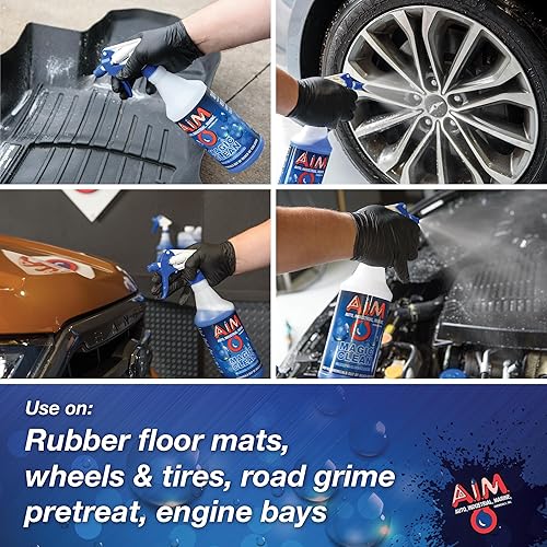 Miniatura 8 de AIM Magic Clean - Limpiador y desengrasante concentrado multiusos  1 galón  Limpiador de alfombras, limpiador de ruedas, limpiador industrial y