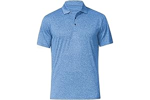 Polo Blue Dry Fit Golf Shirt for Men High Performance Performance