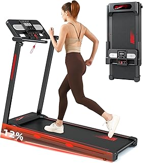 Tapis roulant, 4 in 1, pieghevole, tapis roulant salvaspazio, motore da 3 HP, 1-14 km/h, con display LED, altoparlante Bluetooth, supporto per iPad/telefono.